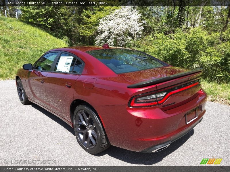 Octane Red Pearl / Black 2023 Dodge Charger SXT Blacktop