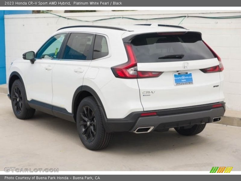 Platinum White Pearl / Black 2023 Honda CR-V Sport AWD Hybrid