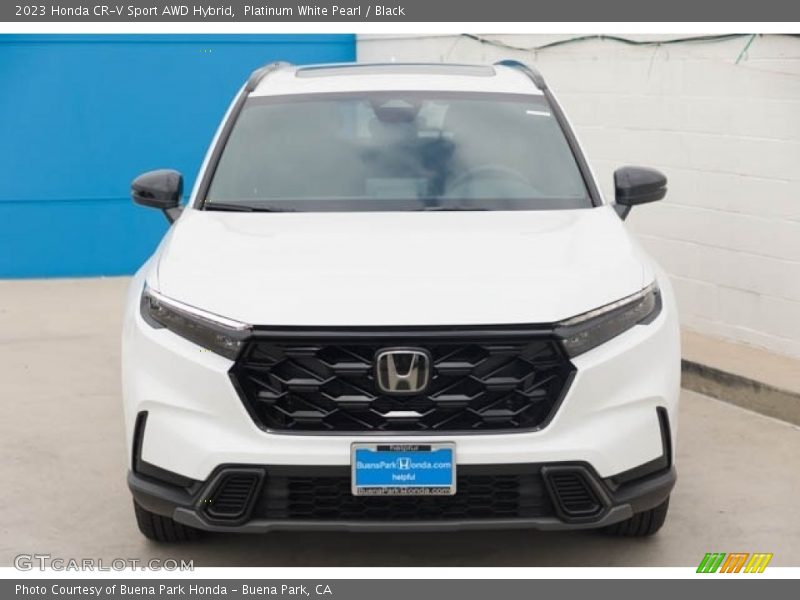 Platinum White Pearl / Black 2023 Honda CR-V Sport AWD Hybrid