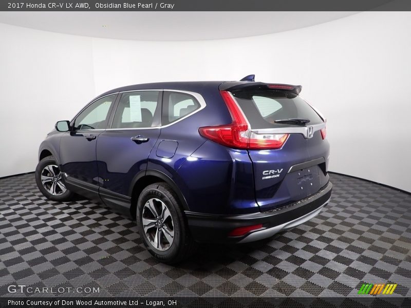 Obsidian Blue Pearl / Gray 2017 Honda CR-V LX AWD