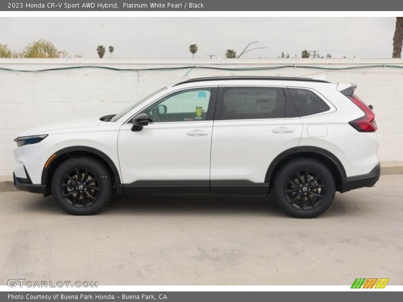Platinum White Pearl / Black 2023 Honda CR-V Sport AWD Hybrid