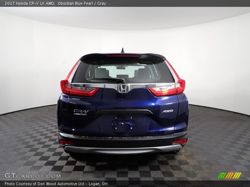 Obsidian Blue Pearl / Gray 2017 Honda CR-V LX AWD