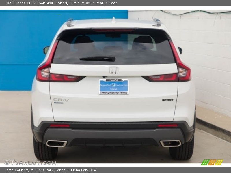 Platinum White Pearl / Black 2023 Honda CR-V Sport AWD Hybrid