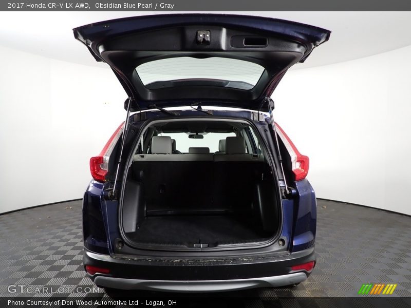 Obsidian Blue Pearl / Gray 2017 Honda CR-V LX AWD