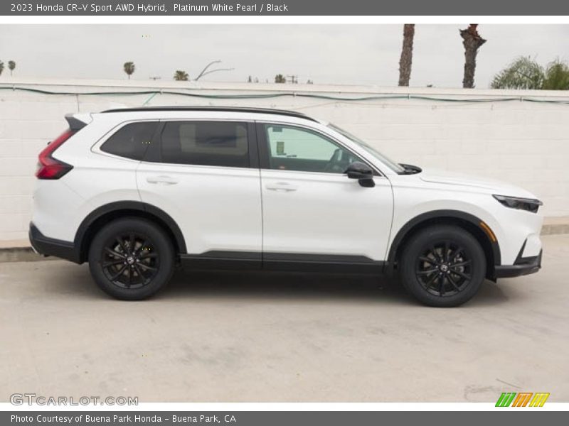 Platinum White Pearl / Black 2023 Honda CR-V Sport AWD Hybrid