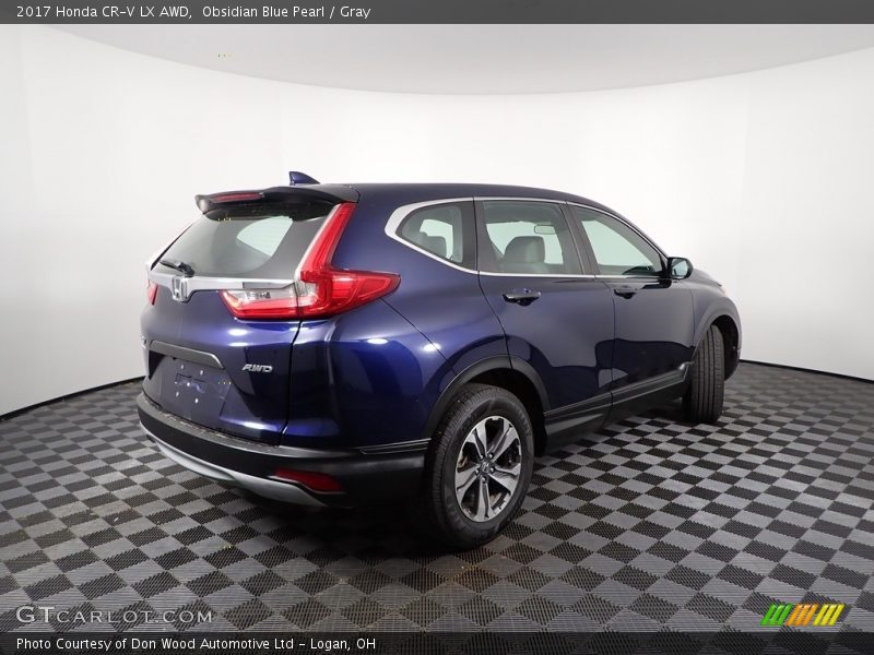 Obsidian Blue Pearl / Gray 2017 Honda CR-V LX AWD