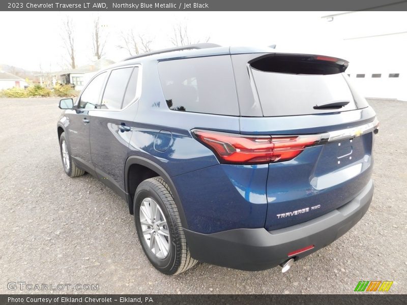 Northsky Blue Metallic / Jet Black 2023 Chevrolet Traverse LT AWD