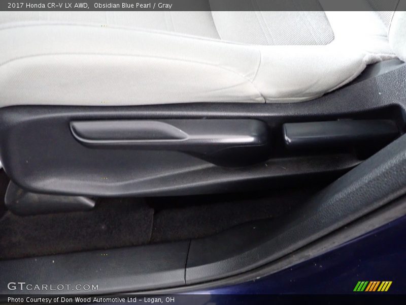 Obsidian Blue Pearl / Gray 2017 Honda CR-V LX AWD