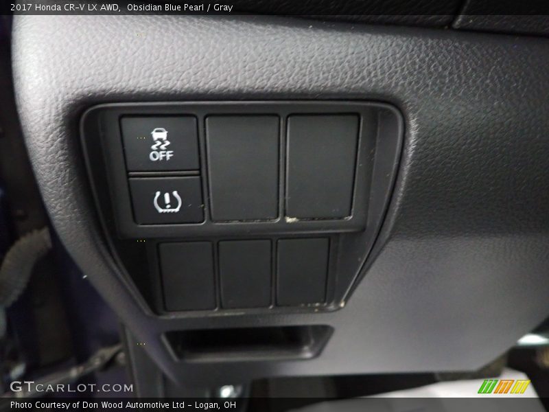 Obsidian Blue Pearl / Gray 2017 Honda CR-V LX AWD