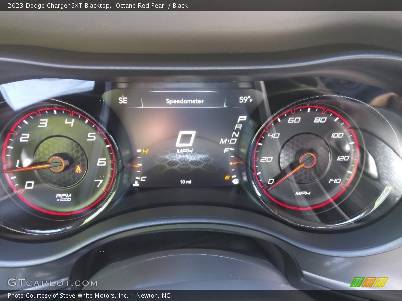 Octane Red Pearl / Black 2023 Dodge Charger SXT Blacktop