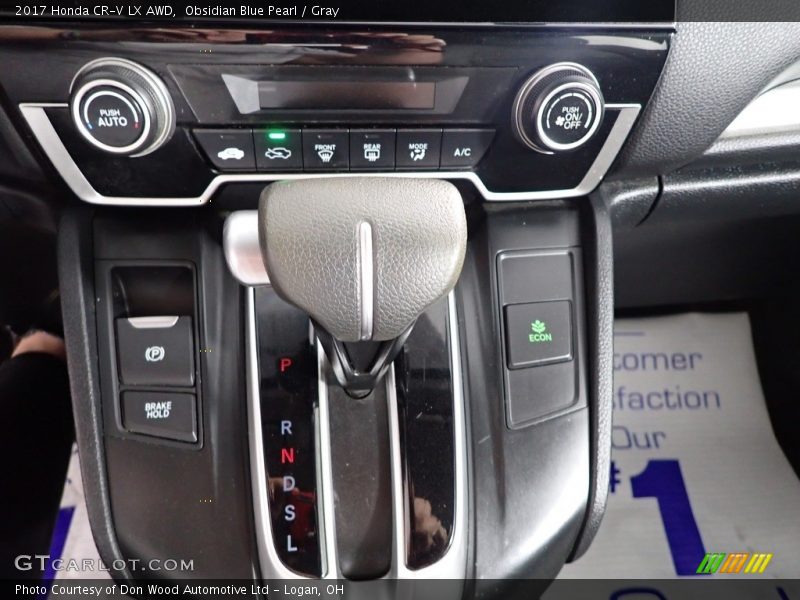 Obsidian Blue Pearl / Gray 2017 Honda CR-V LX AWD