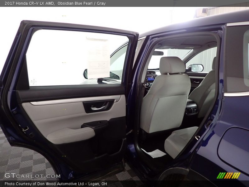 Obsidian Blue Pearl / Gray 2017 Honda CR-V LX AWD