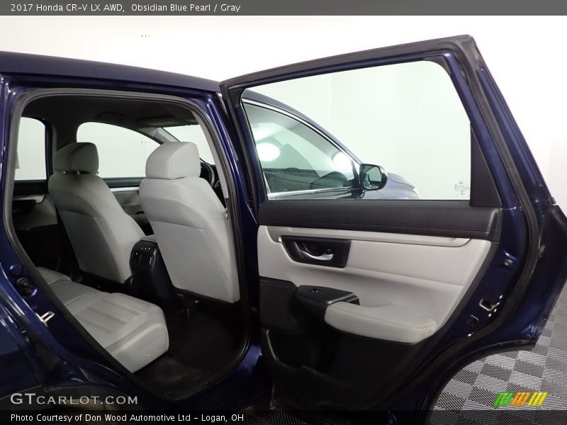 Obsidian Blue Pearl / Gray 2017 Honda CR-V LX AWD
