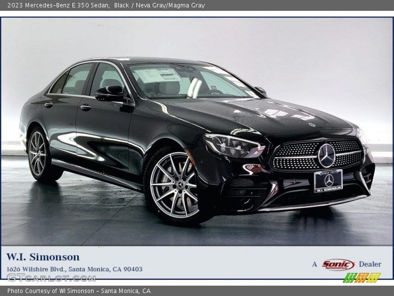 Black / Neva Gray/Magma Gray 2023 Mercedes-Benz E 350 Sedan