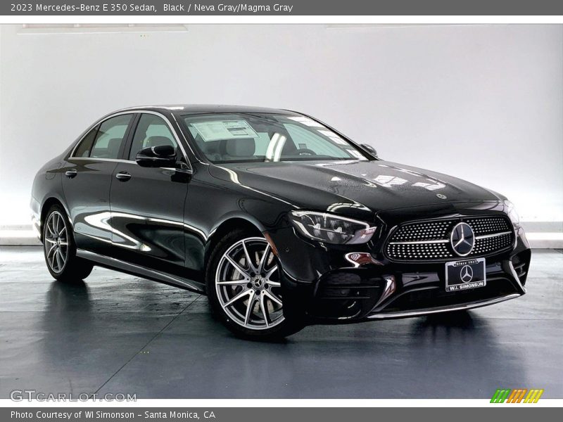 Black / Neva Gray/Magma Gray 2023 Mercedes-Benz E 350 Sedan