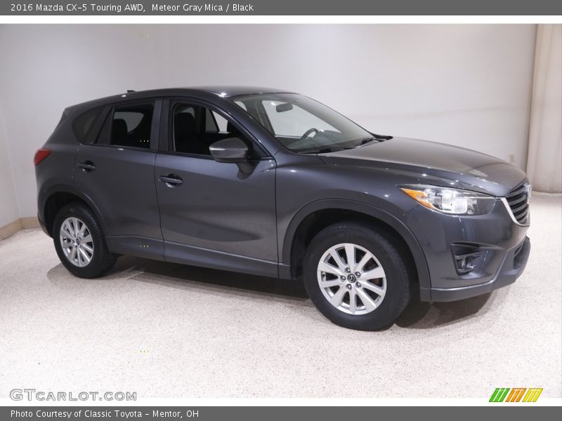 Meteor Gray Mica / Black 2016 Mazda CX-5 Touring AWD