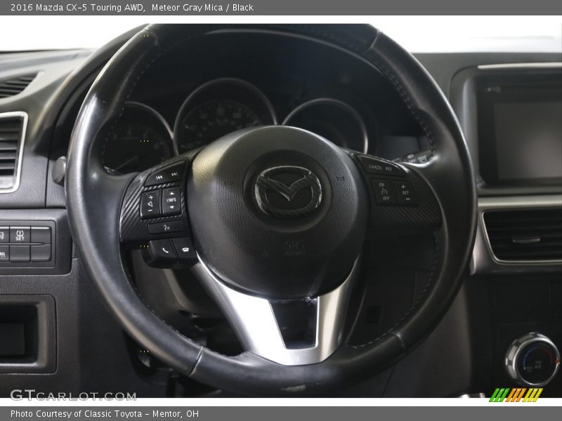 Meteor Gray Mica / Black 2016 Mazda CX-5 Touring AWD