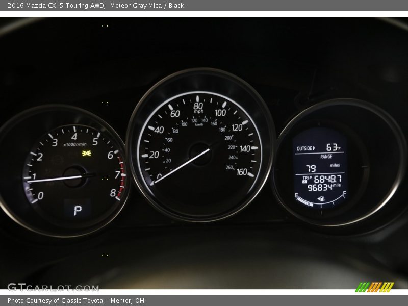 Meteor Gray Mica / Black 2016 Mazda CX-5 Touring AWD