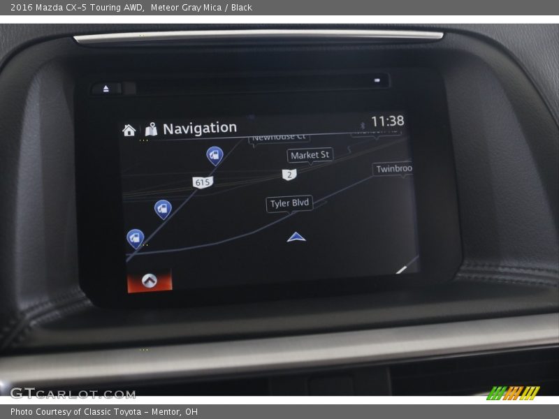 Meteor Gray Mica / Black 2016 Mazda CX-5 Touring AWD