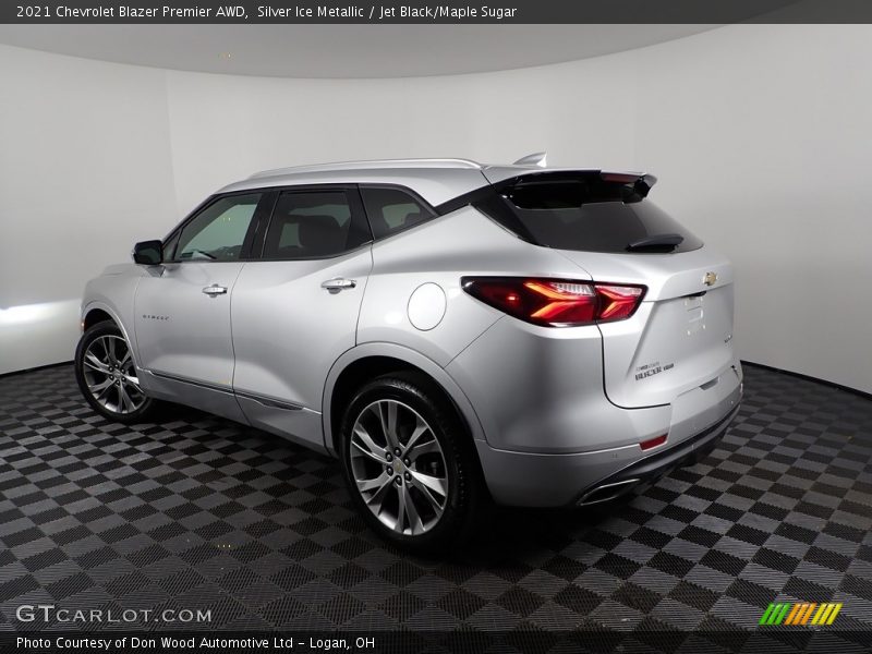 Silver Ice Metallic / Jet Black/Maple Sugar 2021 Chevrolet Blazer Premier AWD