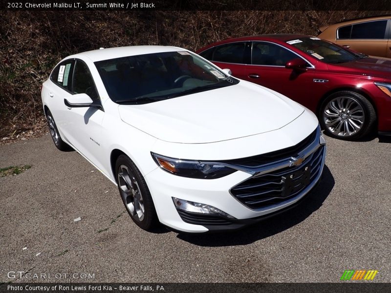 Summit White / Jet Black 2022 Chevrolet Malibu LT