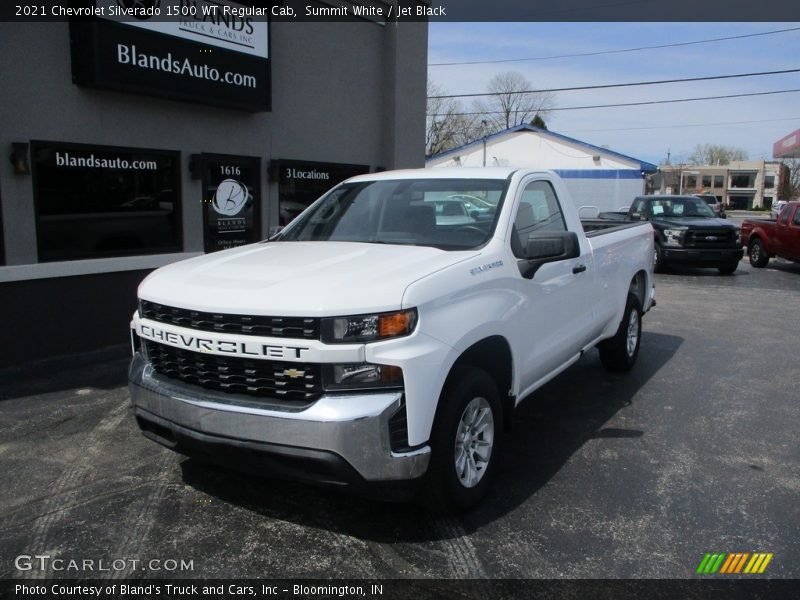 Summit White / Jet Black 2021 Chevrolet Silverado 1500 WT Regular Cab
