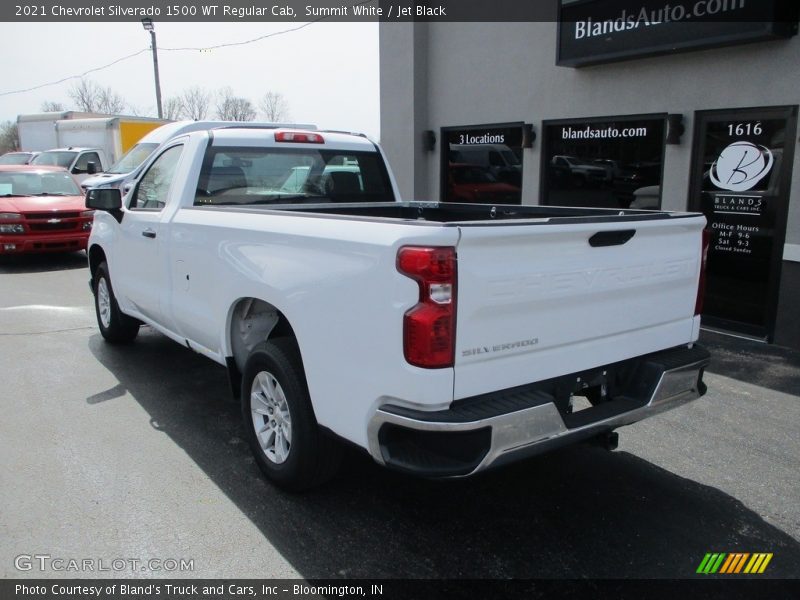 Summit White / Jet Black 2021 Chevrolet Silverado 1500 WT Regular Cab
