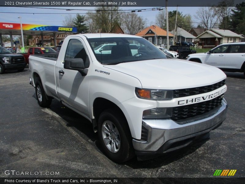 Summit White / Jet Black 2021 Chevrolet Silverado 1500 WT Regular Cab