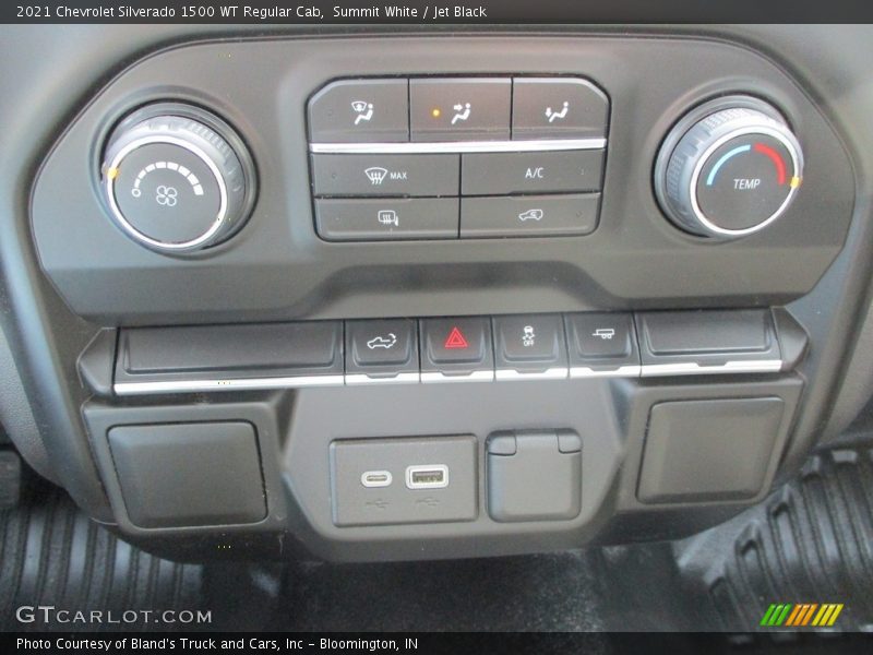 Summit White / Jet Black 2021 Chevrolet Silverado 1500 WT Regular Cab