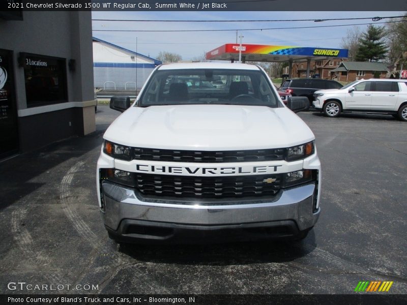 Summit White / Jet Black 2021 Chevrolet Silverado 1500 WT Regular Cab