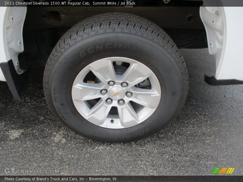 Summit White / Jet Black 2021 Chevrolet Silverado 1500 WT Regular Cab