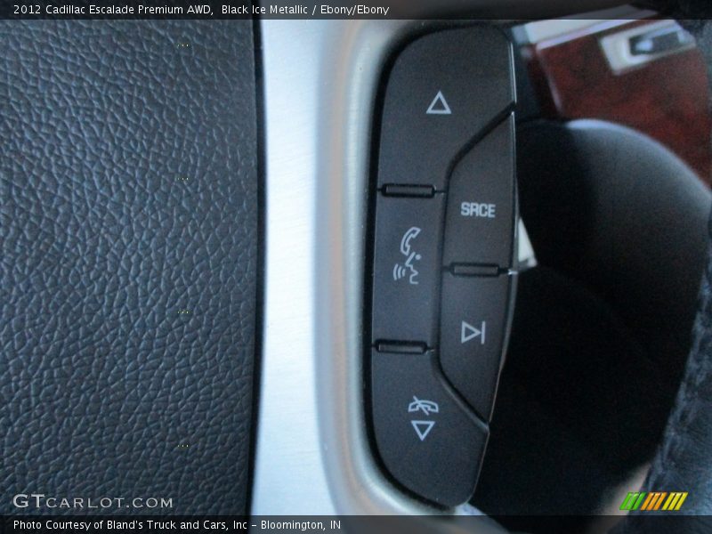 Black Ice Metallic / Ebony/Ebony 2012 Cadillac Escalade Premium AWD