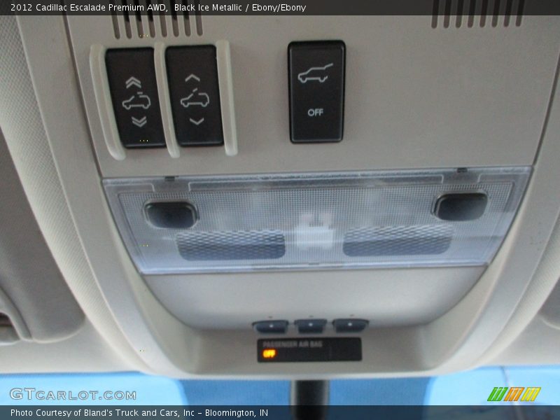 Black Ice Metallic / Ebony/Ebony 2012 Cadillac Escalade Premium AWD
