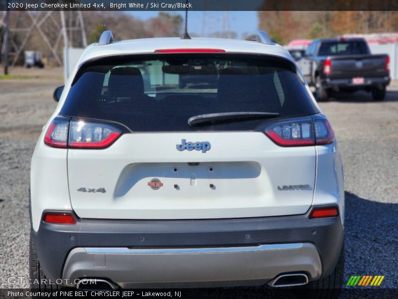 Bright White / Ski Gray/Black 2020 Jeep Cherokee Limited 4x4