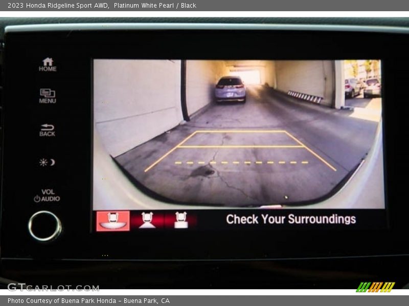 Platinum White Pearl / Black 2023 Honda Ridgeline Sport AWD