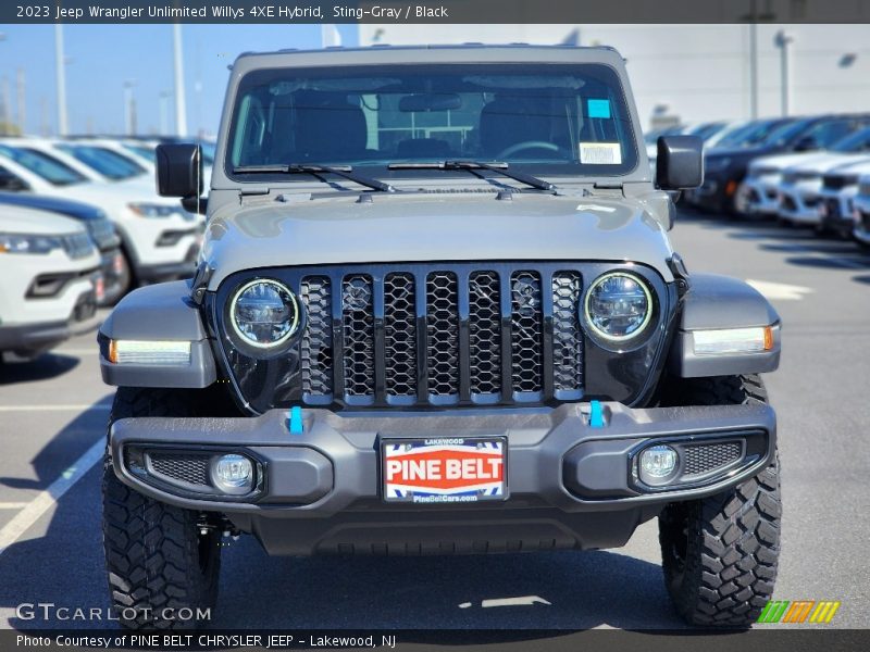 Sting-Gray / Black 2023 Jeep Wrangler Unlimited Willys 4XE Hybrid