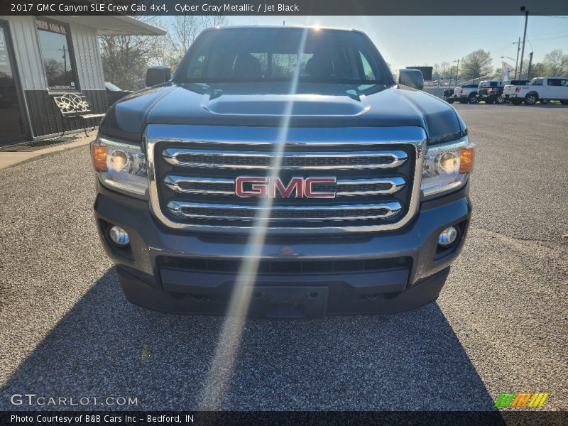 Cyber Gray Metallic / Jet Black 2017 GMC Canyon SLE Crew Cab 4x4