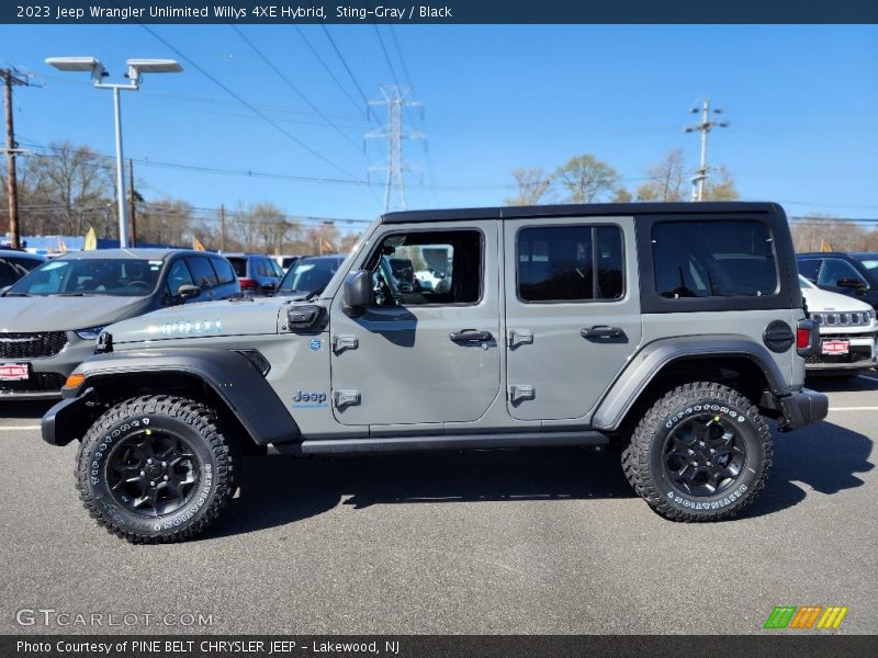 Sting-Gray / Black 2023 Jeep Wrangler Unlimited Willys 4XE Hybrid