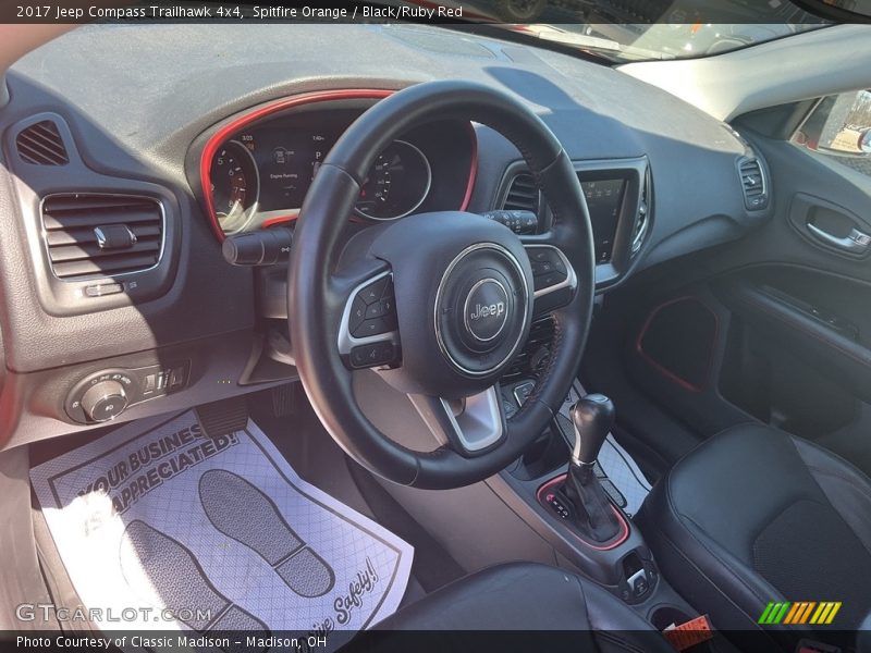 Spitfire Orange / Black/Ruby Red 2017 Jeep Compass Trailhawk 4x4