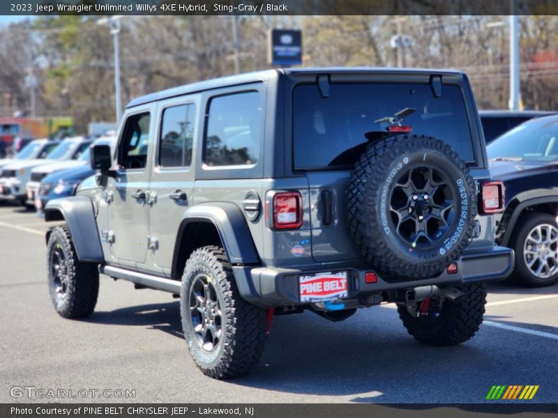 Sting-Gray / Black 2023 Jeep Wrangler Unlimited Willys 4XE Hybrid