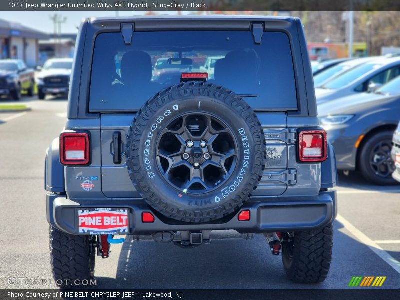 Sting-Gray / Black 2023 Jeep Wrangler Unlimited Willys 4XE Hybrid