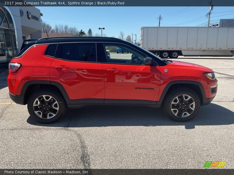 Spitfire Orange / Black/Ruby Red 2017 Jeep Compass Trailhawk 4x4