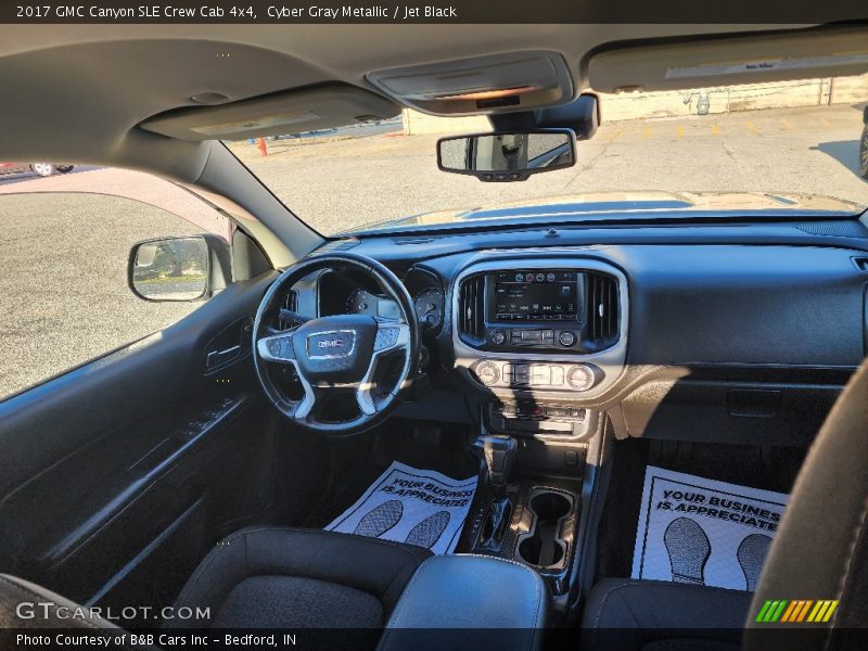 Cyber Gray Metallic / Jet Black 2017 GMC Canyon SLE Crew Cab 4x4