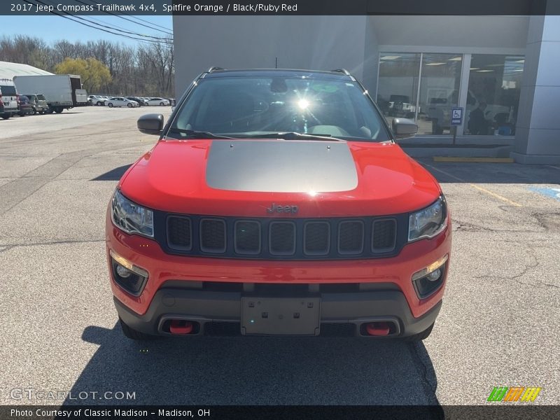 Spitfire Orange / Black/Ruby Red 2017 Jeep Compass Trailhawk 4x4