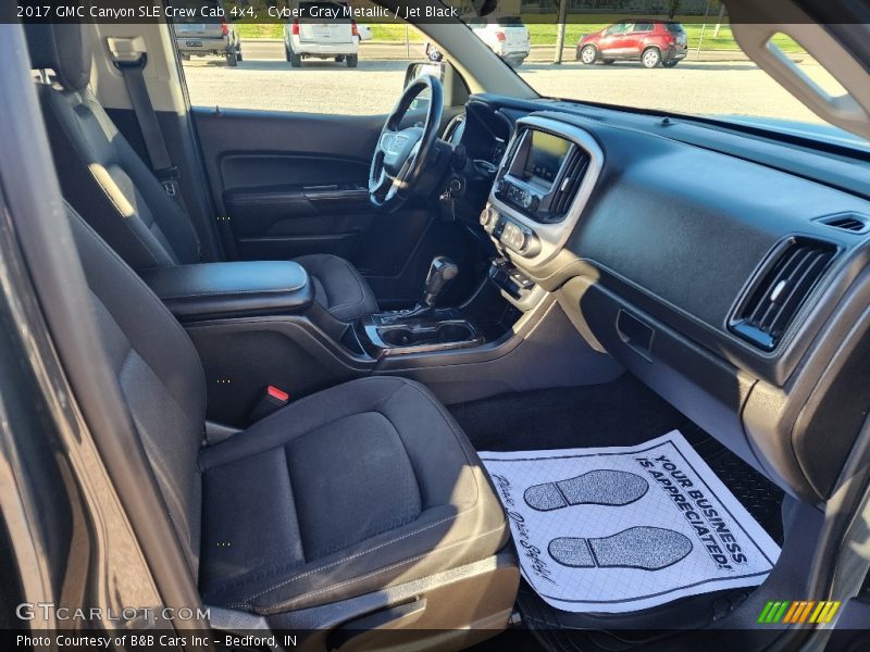 Cyber Gray Metallic / Jet Black 2017 GMC Canyon SLE Crew Cab 4x4