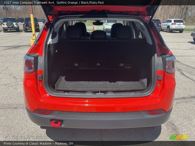 Spitfire Orange / Black/Ruby Red 2017 Jeep Compass Trailhawk 4x4