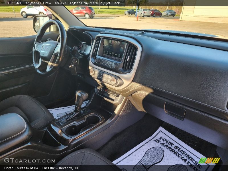Cyber Gray Metallic / Jet Black 2017 GMC Canyon SLE Crew Cab 4x4