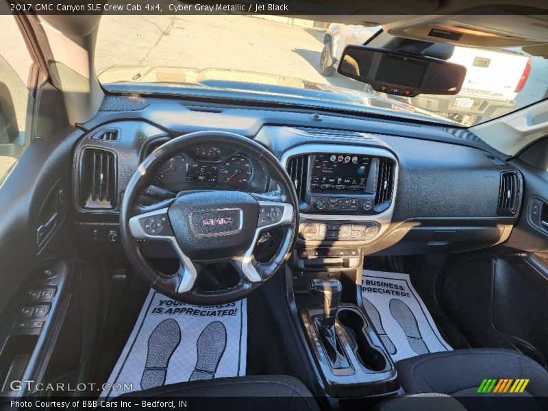 Cyber Gray Metallic / Jet Black 2017 GMC Canyon SLE Crew Cab 4x4