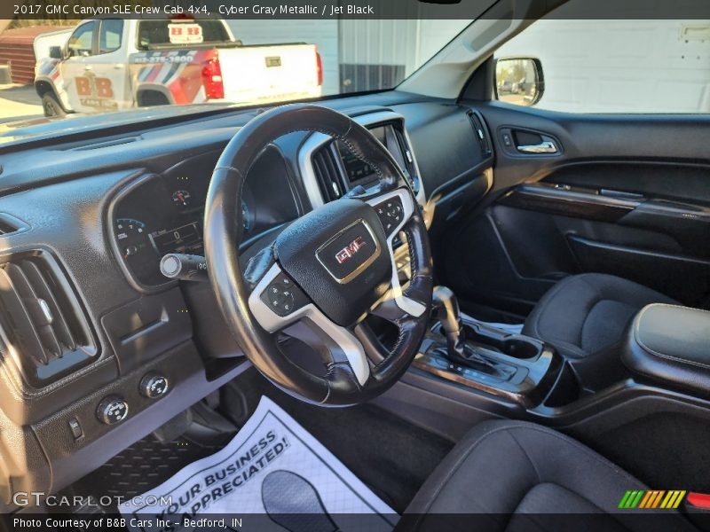 Cyber Gray Metallic / Jet Black 2017 GMC Canyon SLE Crew Cab 4x4