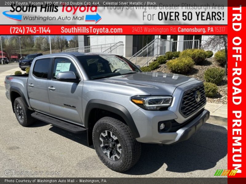 Celestial Silver Metallic / Black 2023 Toyota Tacoma TRD Off Road Double Cab 4x4